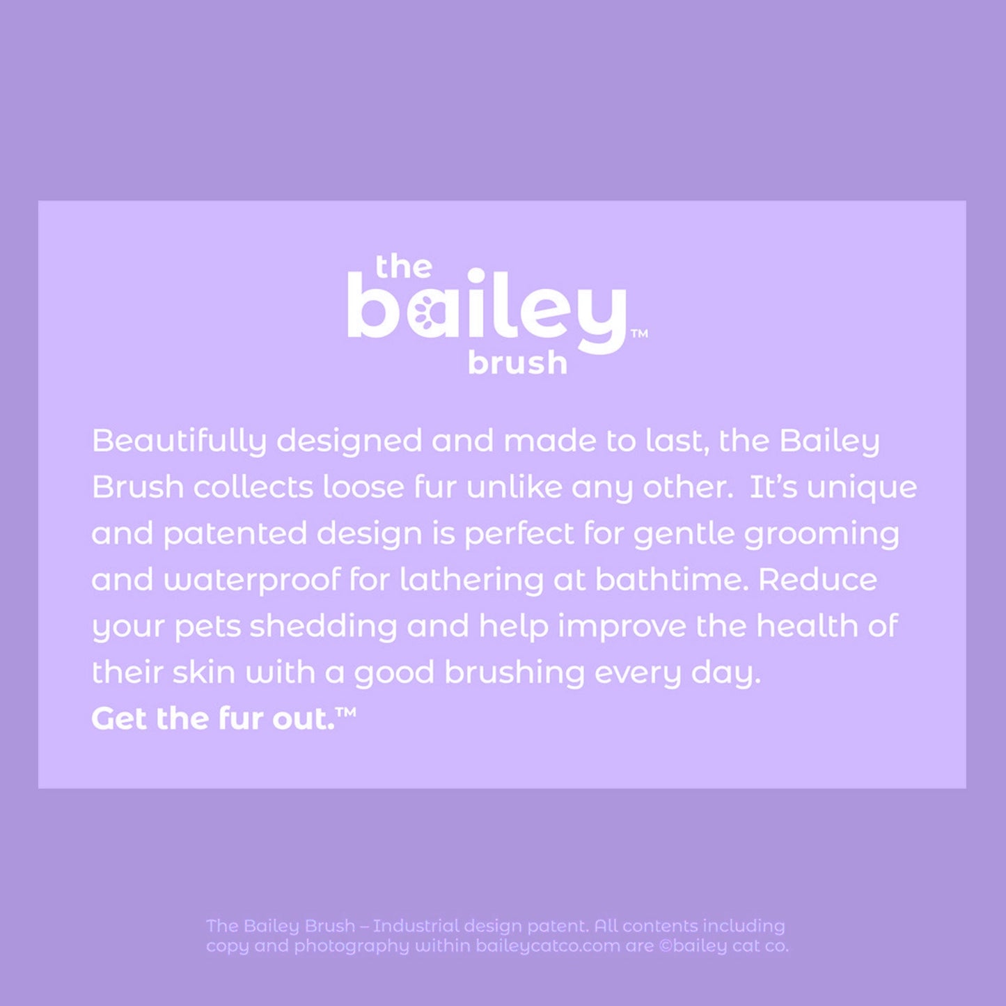 The Bailey Brush™ Cat & Dog Brush (Lavenpurr Spa Edition)