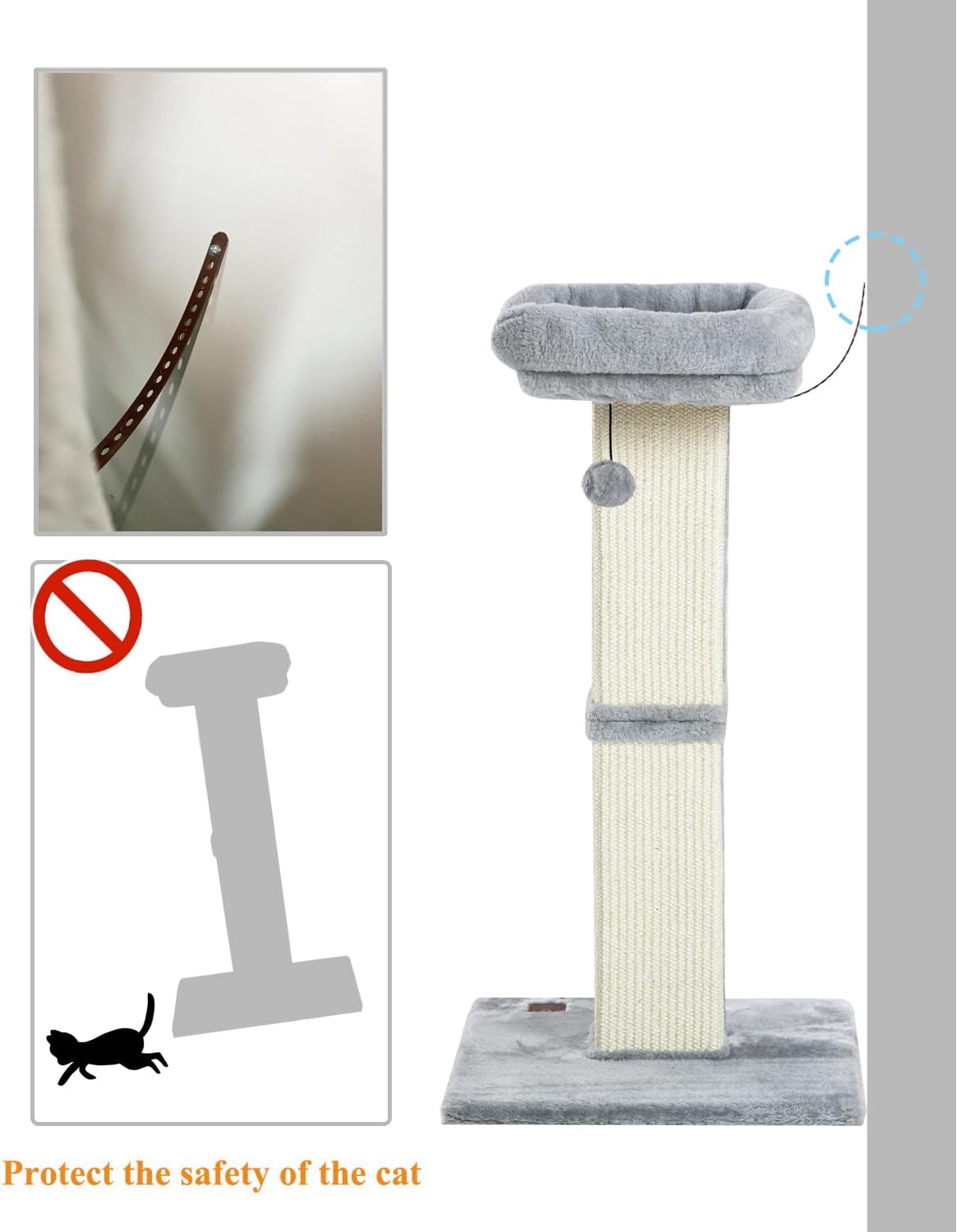 KAROLPAR 32" Cat Scratching Post