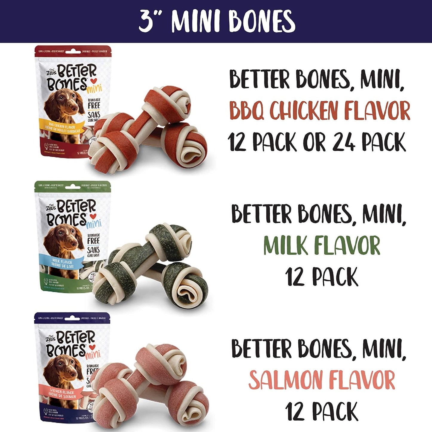 ZEUS Better Bones Mini - BBQ Chicken Flavour - 251 g