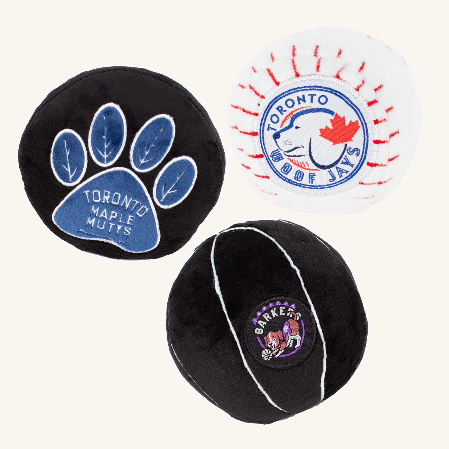 PAWTY ANIMALS Sports Fanatics Pack Dog Toys