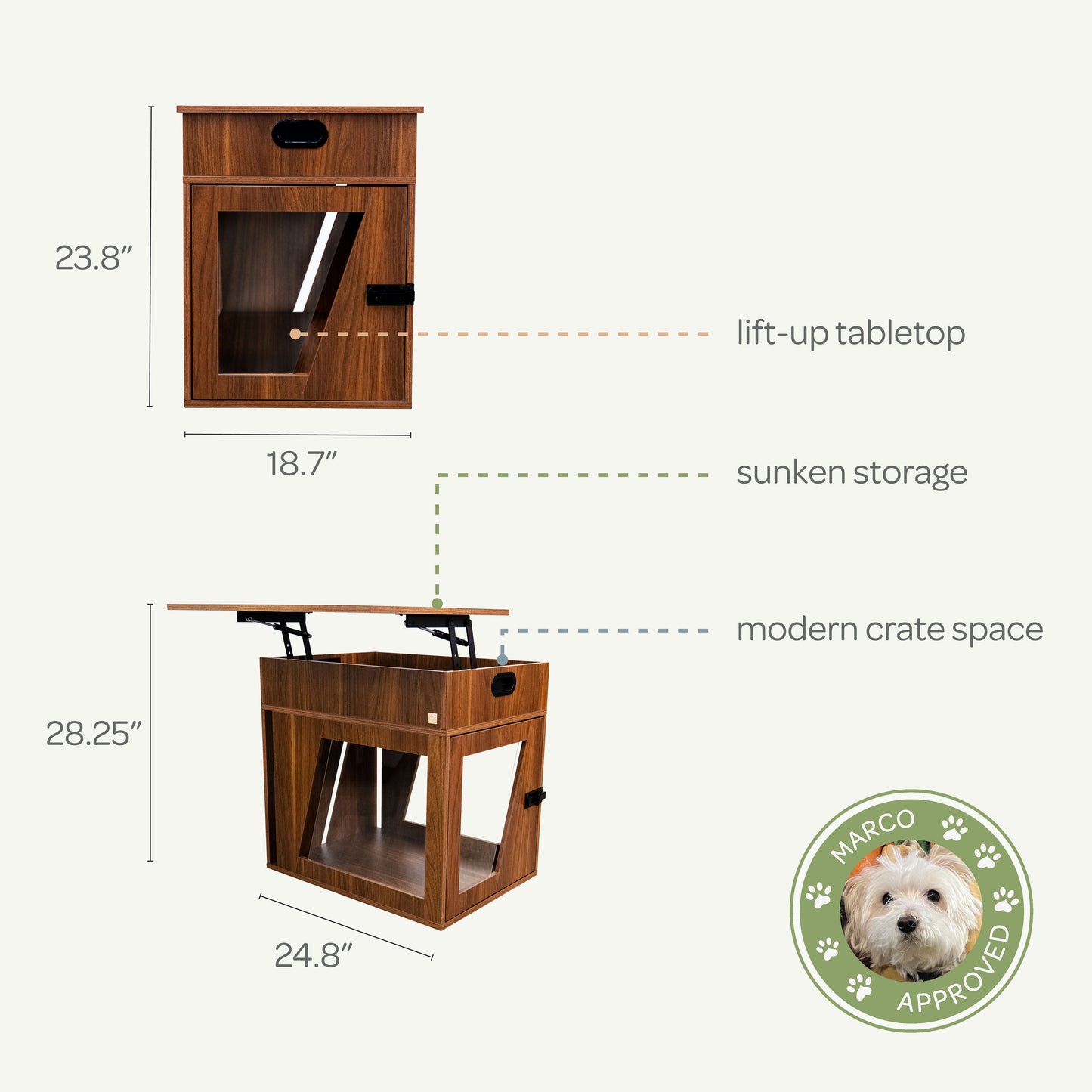 louie pet crate