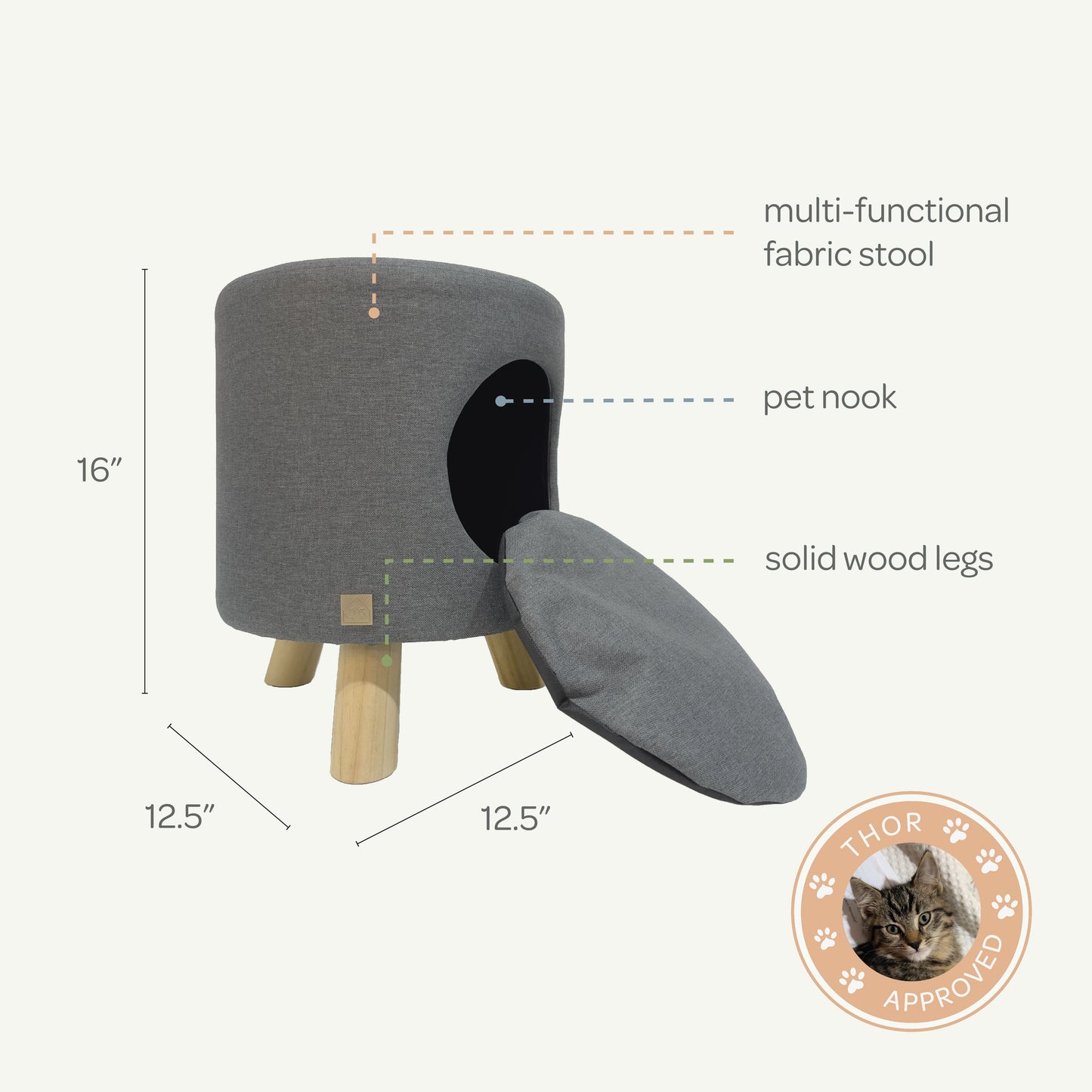 wallie pet stool