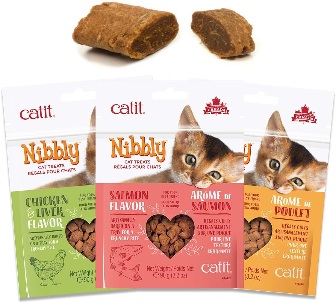 CATIT Nibbly Cat Treats - Salmon (90g)