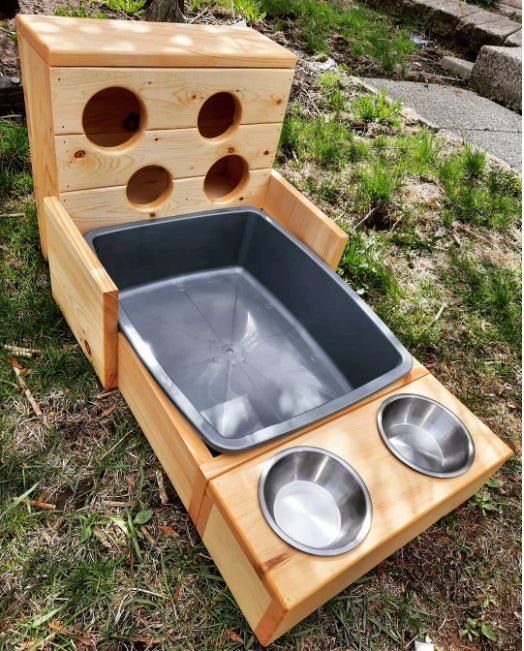 Four Hole Hay Feeder and Litter Box