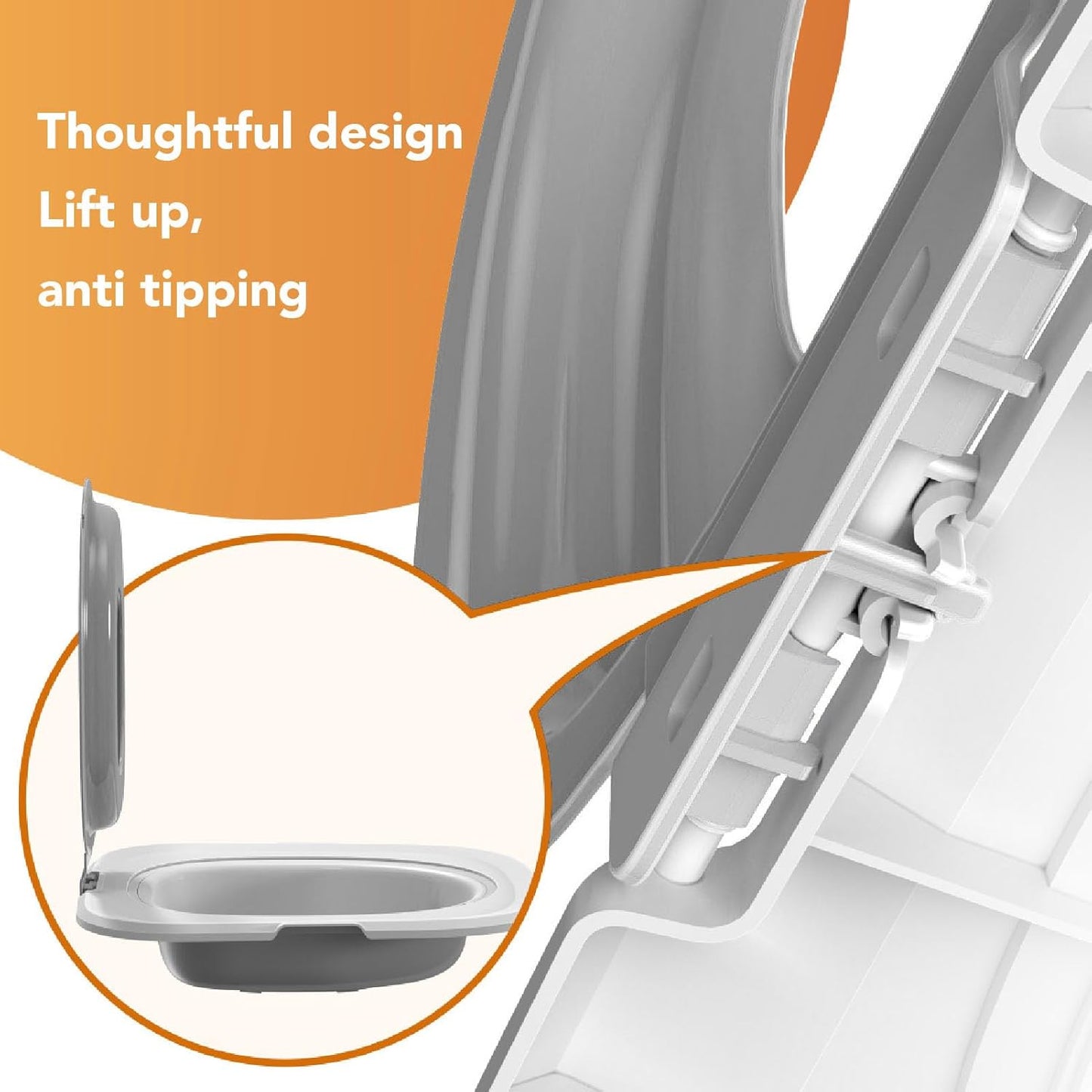 Toilet Training Kit for Cats - Grey (37x40cm)