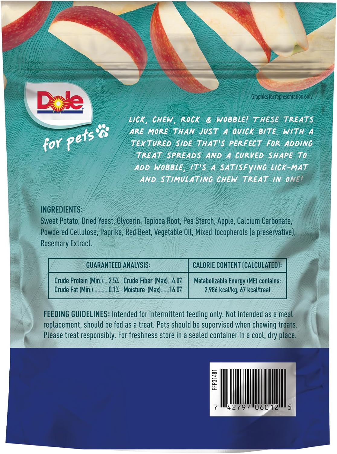 DOLE for Pets Freshly Fetched Lasting Chew - Apple
