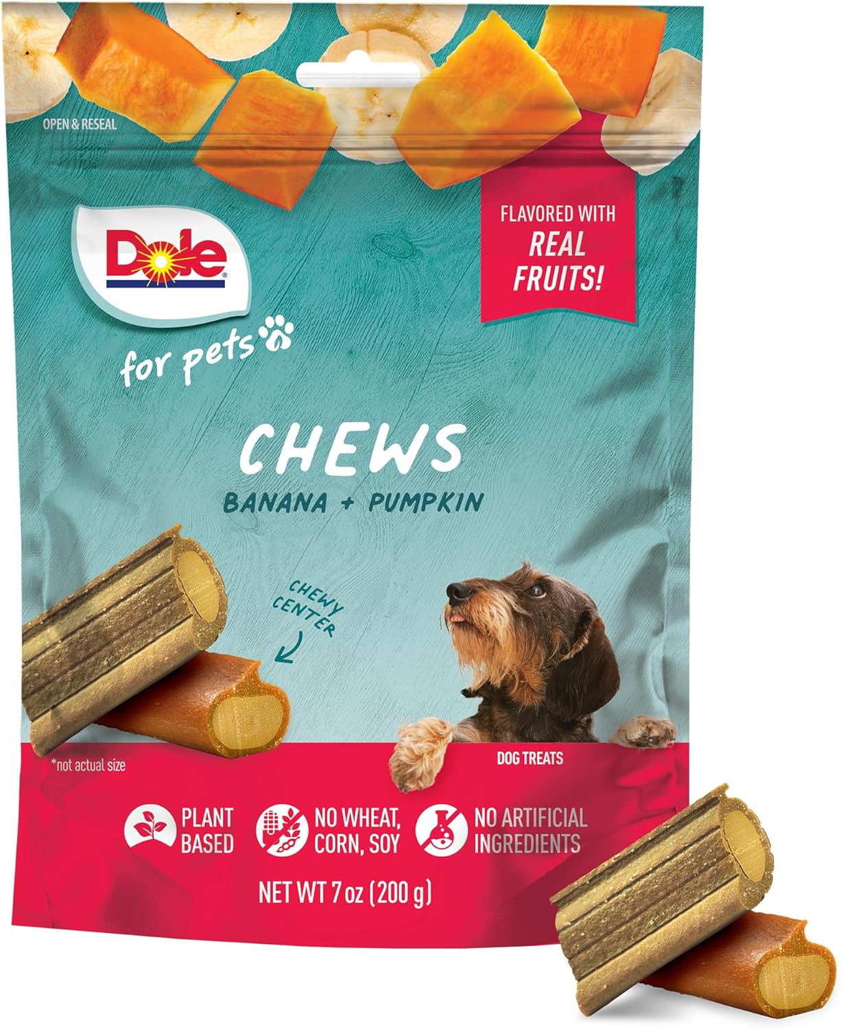 DOLE for Pets Freshly Fetched Lasting Chew - Banana & Pumpkin