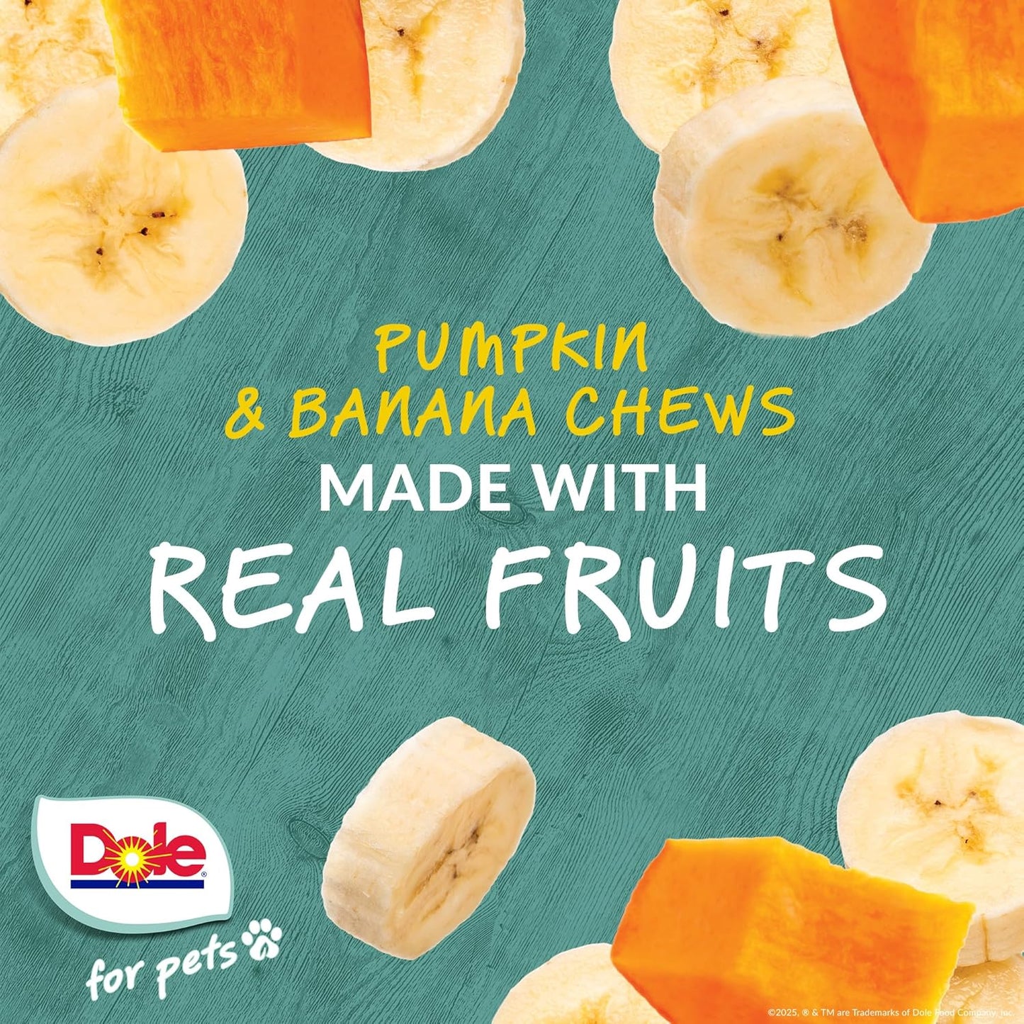 DOLE for Pets Freshly Fetched Lasting Chew - Banana & Pumpkin
