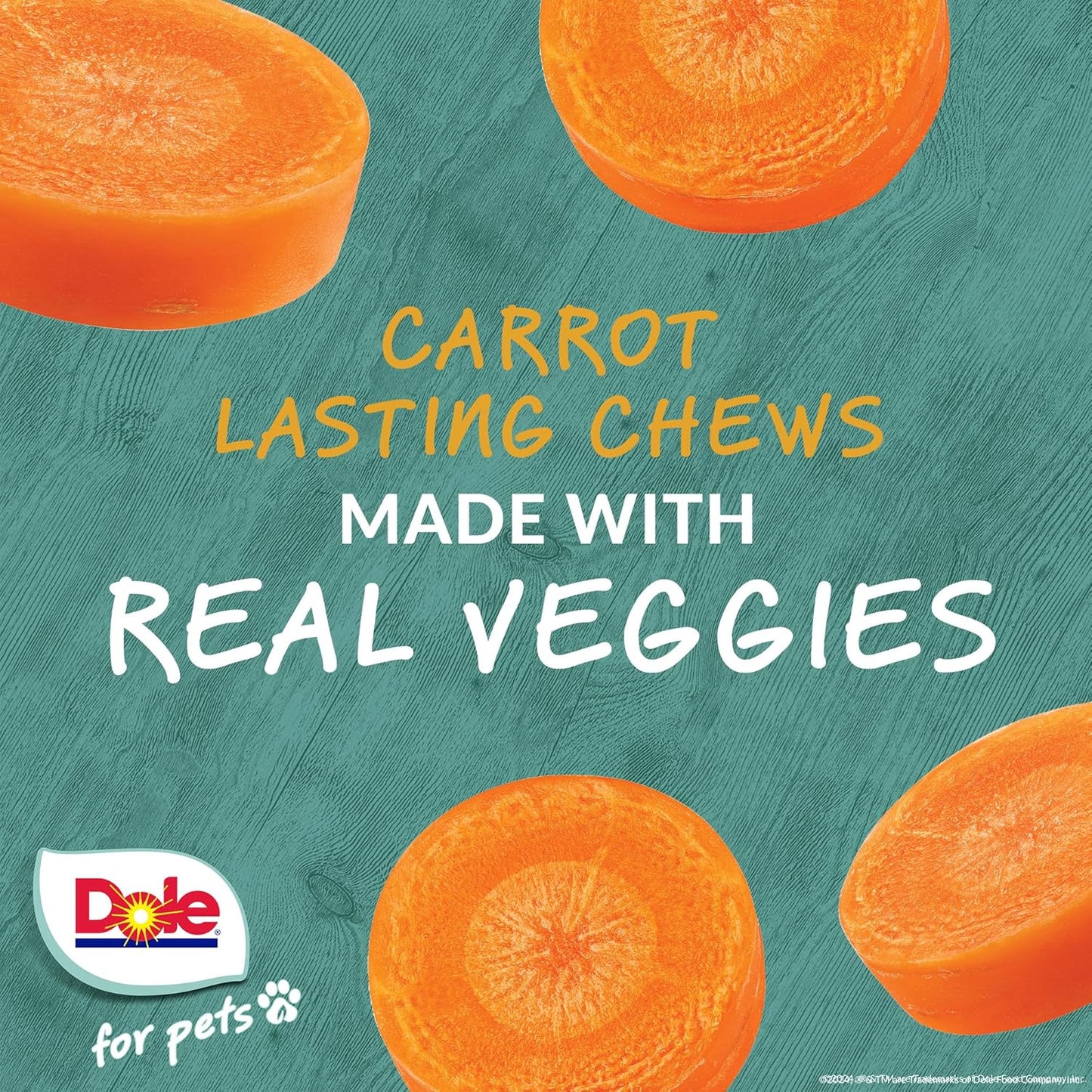 DOLE for Pets Freshly Fetched Lasting Chew - Carrot