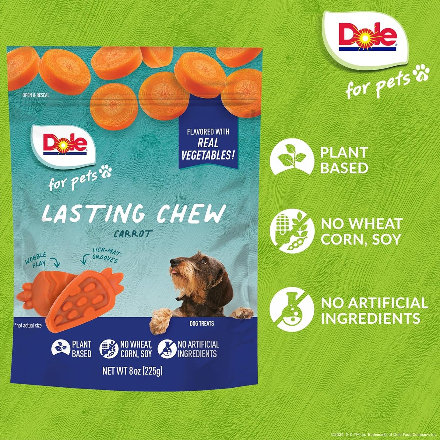 DOLE for Pets Freshly Fetched Lasting Chew - Carrot
