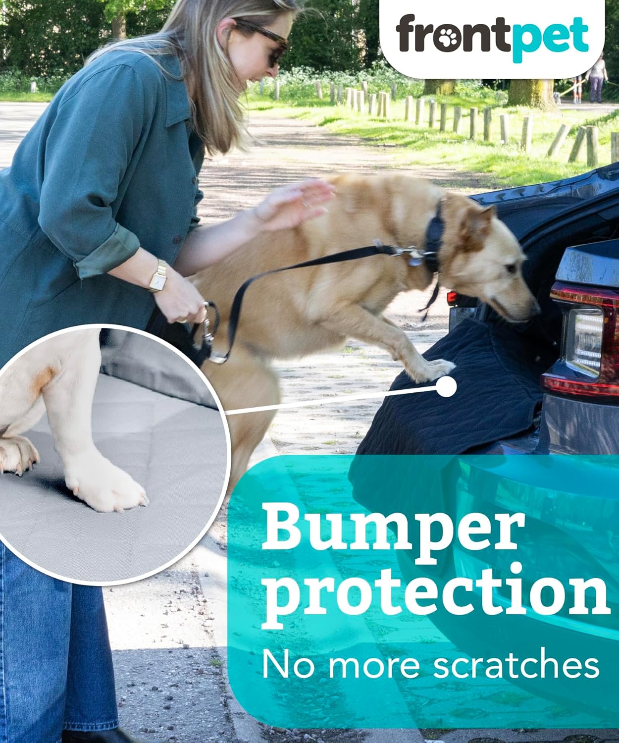 FRONTPET Quilted Dog Cargo Cover for SUV (XL)