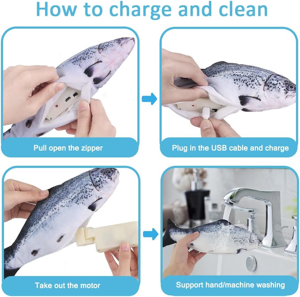 Floppy Fish - USB Interactive Cat Toy