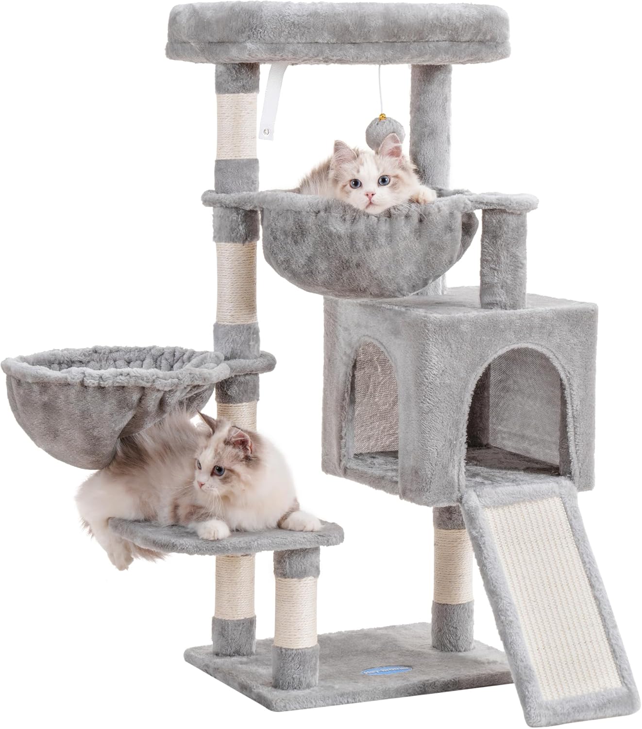 HEY-BROTHER Cat Tree/Tower (Light Grey)