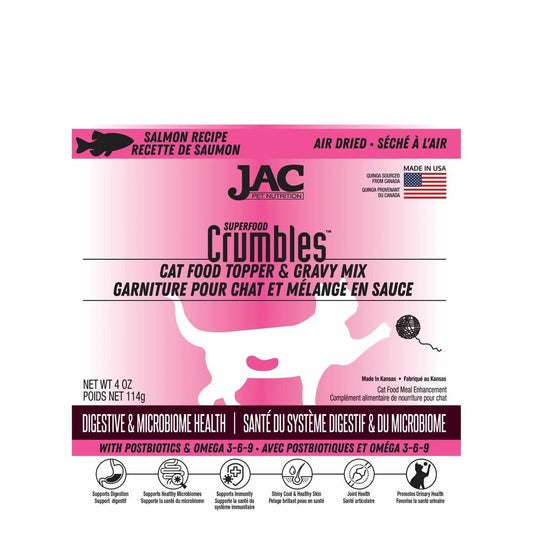 JAC Crumbles Cat Food Topper - Salmon - 114g