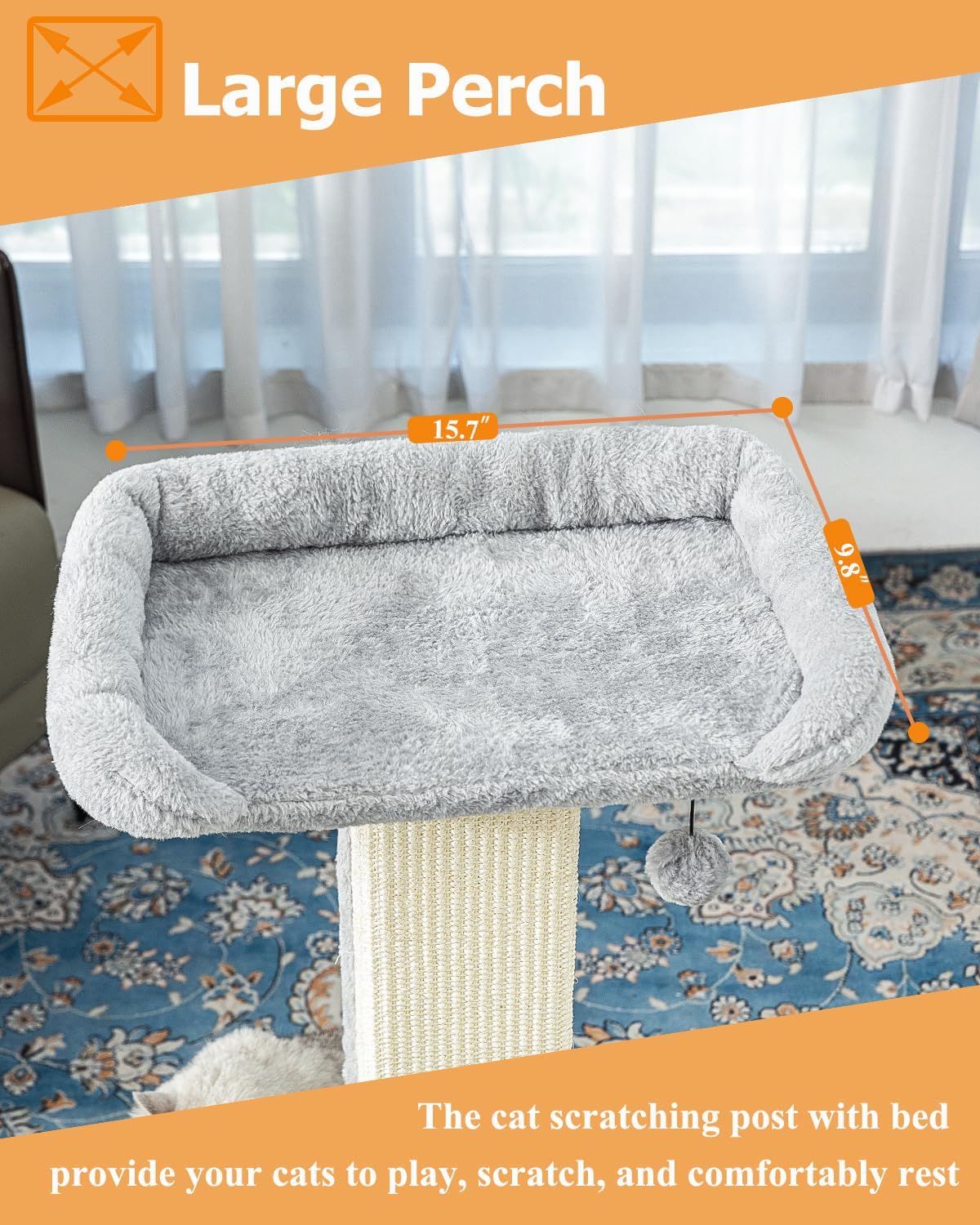 KAROLPAR 32" Cat Scratching Post