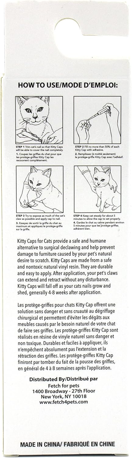 KITTY CAPS Cat Nail Caps (L) - Pink/Purple