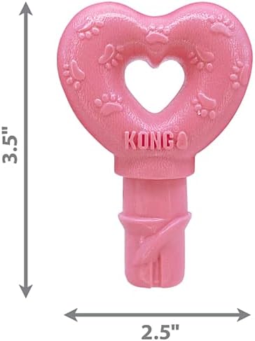 KONG ChewStix Puppy Twist Heart (S) - Pink
