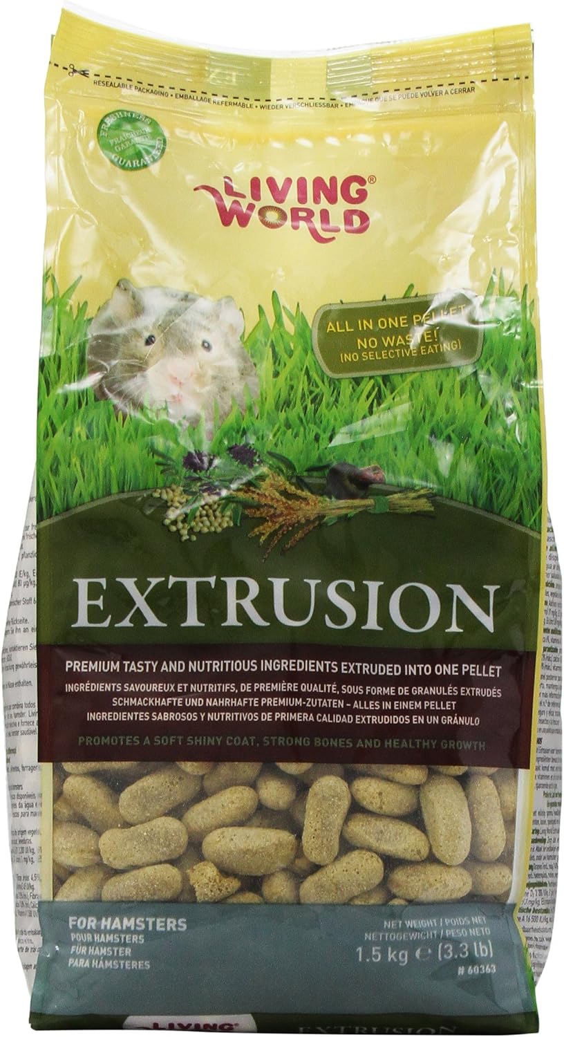 LIVING WORLD Extrusion Hamster Food - 3.3lb