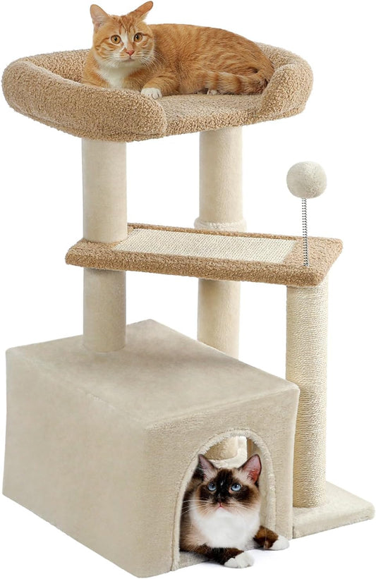 MADE4PETS Cat Tower with Scratching Post
