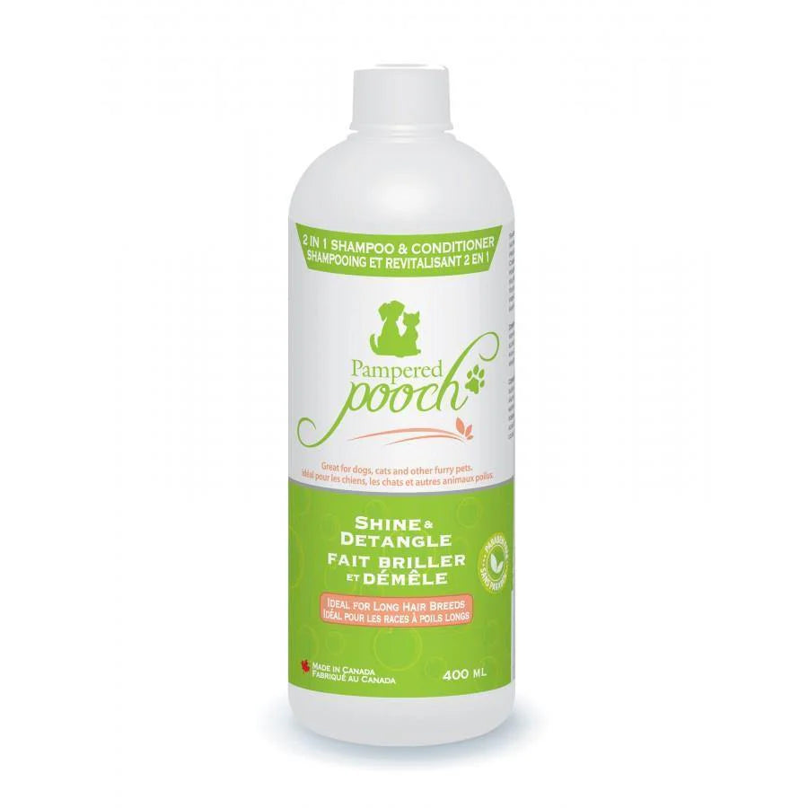 PAMPERED POOCH Shampoo - Shine & Detangle - 400 mL