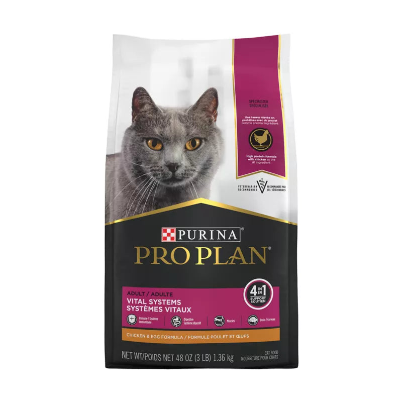 PURINA Pro Plan Vital Systems Adult Cat - Chicken (3lb)