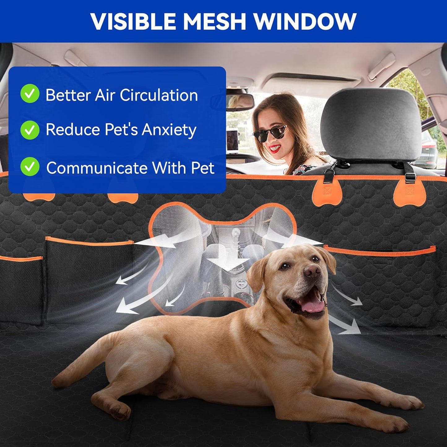 RENGUE Back Seat Extender Dog Seat
