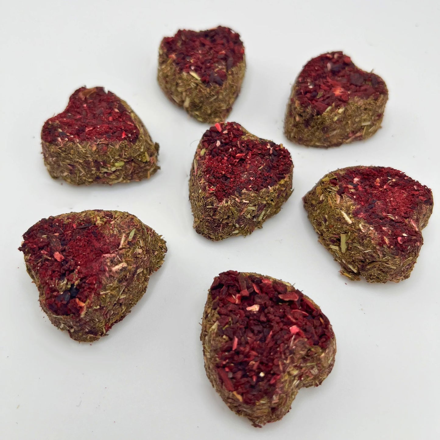 Hibiscus-Beetroot Hay Hearts