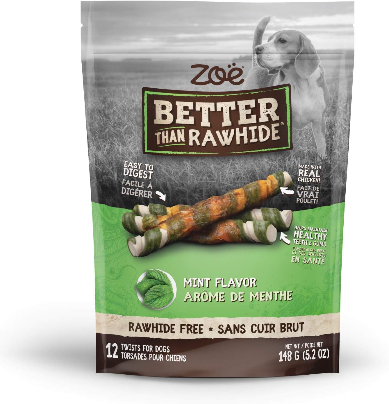 ZEUS Better Bones Twists - Mint Flavour - 148g