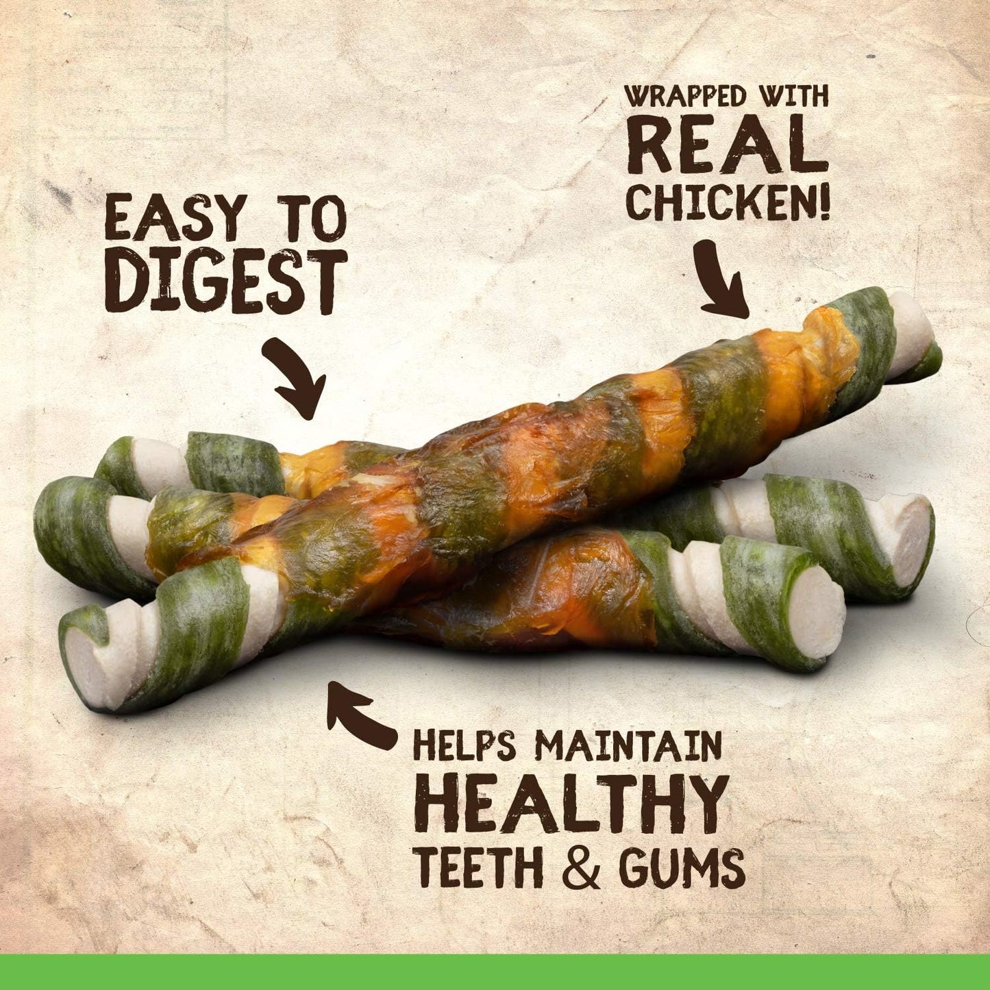 ZEUS Better Bones Twists - Mint Flavour - 148g