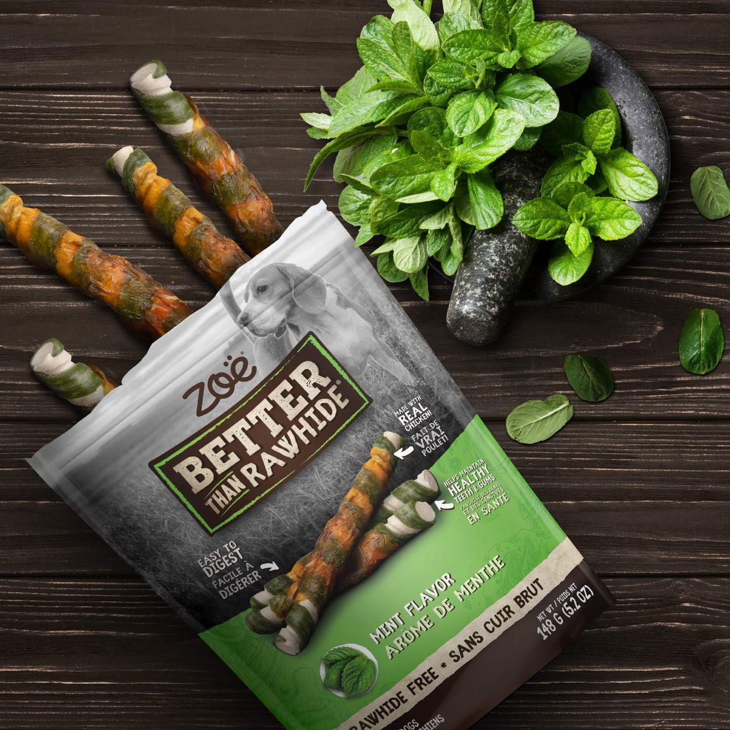 ZEUS Better Bones Twists - Mint Flavour - 148g