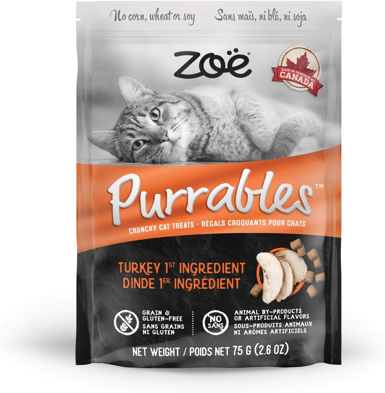 ZOE Purrables Cat Treats - Turkey (75g)