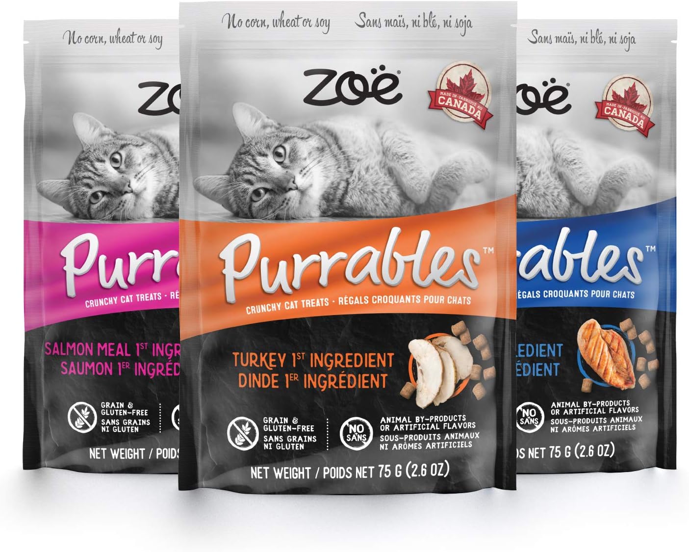 ZOE Purrables Cat Treats - Turkey (75g)