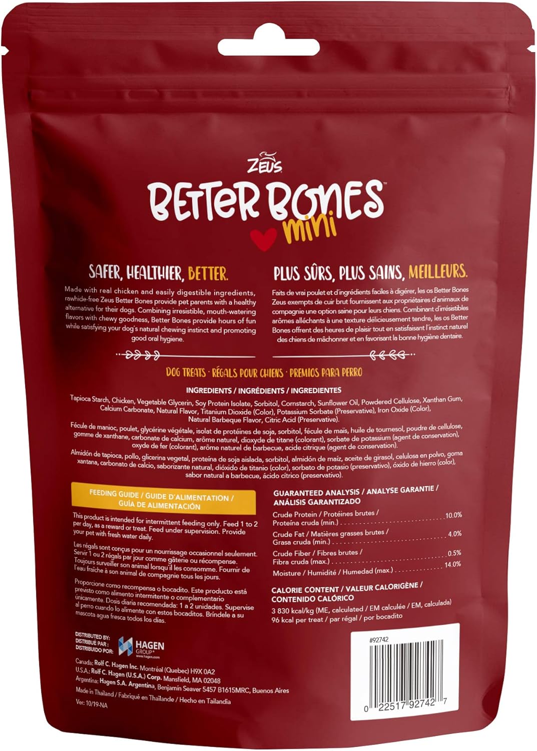 ZEUS Better Bones Mini - BBQ Chicken Flavour - 251 g